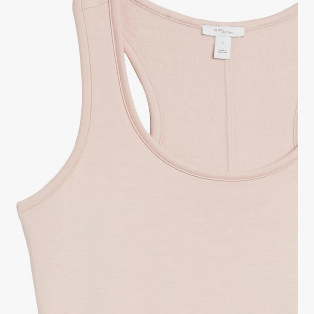 Daily Ritual Blush Terry Racerback Dress - Picture 11 of 11
